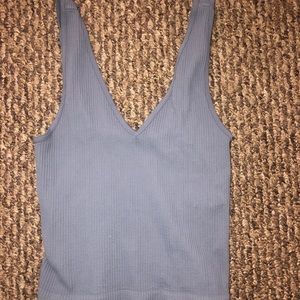 Blue American threads tank